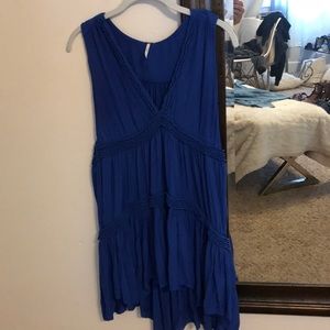FREE PEOPLE royal blue dress